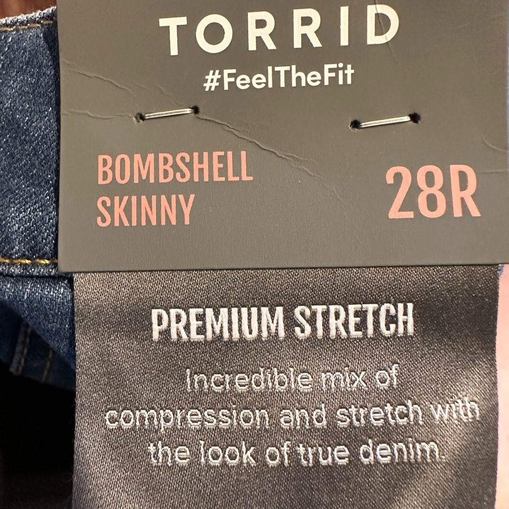 Torrid Bombshell Skinny High-Rise Jeans NWT women’s plus size 28